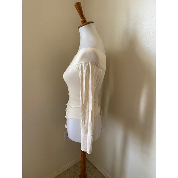 Intimately by Free People Women’s Zone Out Long Sleeve Bodysuit Cream Size XS - Picture 3 of 6